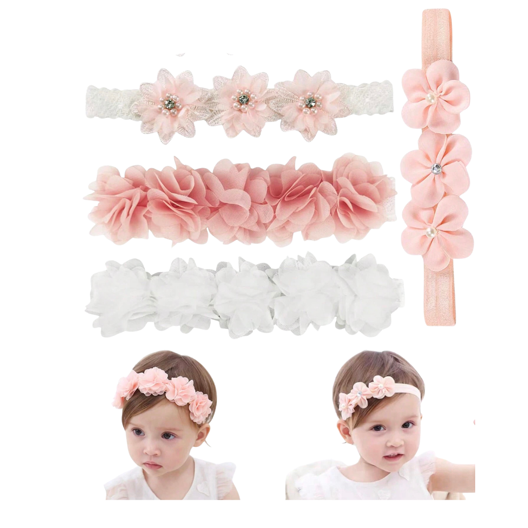 Set de Diadema con flores